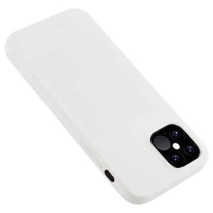 For iPhone 12 Pro Max GOOSPERY SOFT FEELING Liquid TPU Shockproof Soft Case(White)-garmade.com