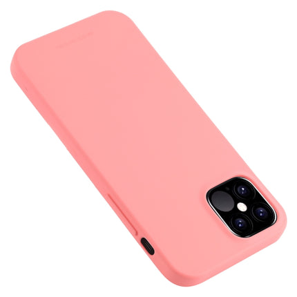 For iPhone 12 Pro Max GOOSPERY SOFT FEELING Liquid TPU Shockproof Soft Case(Pink)-garmade.com