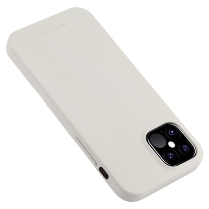 For iPhone 12 Pro Max GOOSPERY SOFT FEELING Liquid TPU Shockproof Soft Case(Stone Grey)-garmade.com