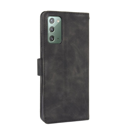For Samsung Galaxy Note20 Solid Color Skin Feel Magnetic Buckle Horizontal Flip Calf Texture PU Leather Case with Holder & Card Slots & Wallet(Black)-garmade.com