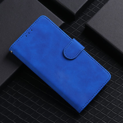 For Samsung Galaxy Note20 Ultra Solid Color Skin Feel Magnetic Buckle Horizontal Flip Calf Texture PU Leather Case with Holder & Card Slots & Wallet(Blue)-garmade.com