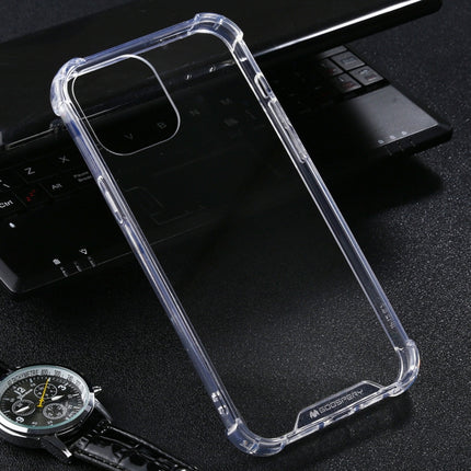 For iPhone 12 Pro Max GOOSPERY SUPER Protect Four Corners Shockproof Soft TPU Case(Transparent)-garmade.com