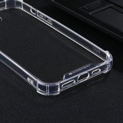 For iPhone 12 Pro Max GOOSPERY SUPER Protect Four Corners Shockproof Soft TPU Case(Transparent)-garmade.com