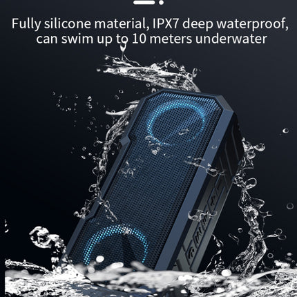 X8 Wireless Bluetooth Speaker IPX7 Waterproof Color Light Subwoofer(Green)-garmade.com