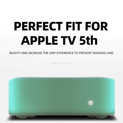 For Apple TV 4K 5th / 4th Anti-slip Shockproof Silicone Remote Control Protective Case(Green)-garmade.com