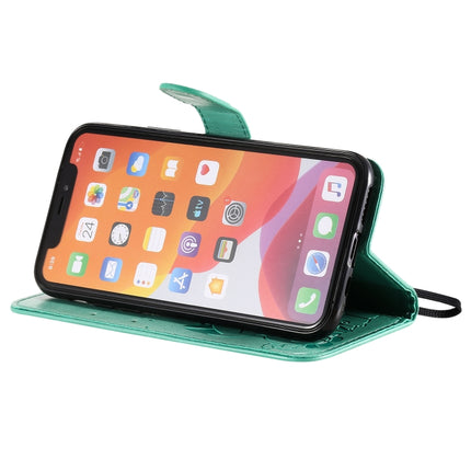 For iPhone 11 Pro Cat Bee Embossing Pattern Shockproof Horizontal Flip Leather Case with Holder & Card Slots & Wallet(Green)-garmade.com