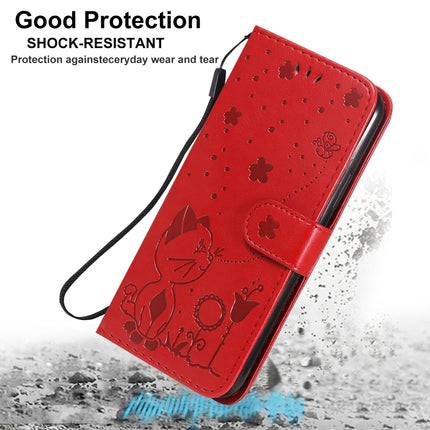 For iPhone 11 Pro Cat Bee Embossing Pattern Shockproof Horizontal Flip Leather Case with Holder & Card Slots & Wallet(Grey)-garmade.com
