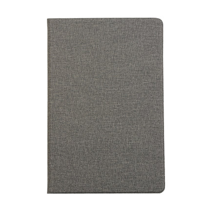 For Samsung Galaxy Tab S8+ / Tab S8 Plus / Tab S7 FE / Tab S7+ / T970 Fabric Texture Horizontal Flip PU Leather Case with Holder(Grey)-garmade.com