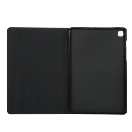 For Samsung Galaxy Tab A7 / T500 Fabric Texture Horizontal Flip PU Leather Case with Holder(Black)-garmade.com