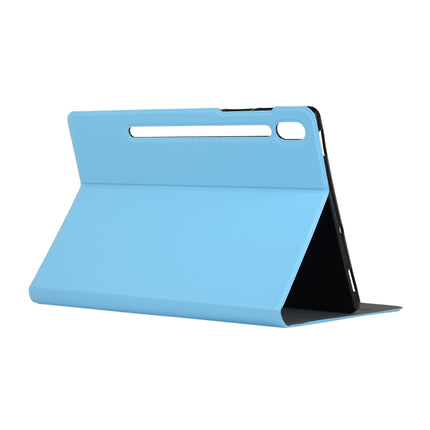 For Samsung Galaxy Tab S8+ / Tab S8 Plus / Tab S7 FE / Tab S7+ / T970 Horizontal Flip Elasticity PU + TPU Leather Case with Holder(Blue)-garmade.com
