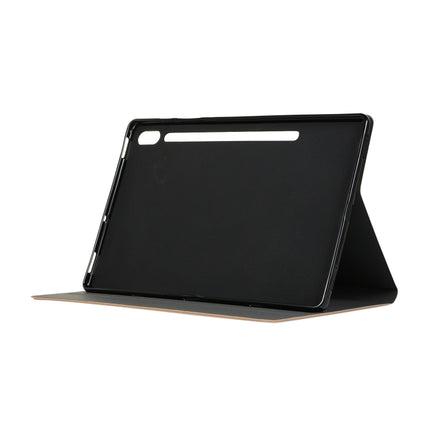 For Samsung Galaxy Tab S8+ / Tab S8 Plus / Tab S7 FE / Tab S7+ / T970 Horizontal Flip Elasticity PU + TPU Leather Case with Holder(Rose Gold)-garmade.com