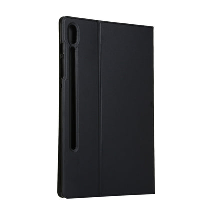 For Samsung Galaxy Tab S8+ / Tab S8 Plus / Tab S7 FE / Tab S7+ / T970 Horizontal Flip Elasticity PU + TPU Leather Case with Holder(Black)-garmade.com