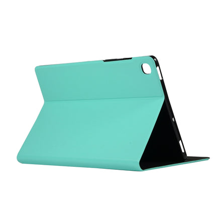 For Samsung Galaxy Tab A7 / T500 Horizontal Flip Elasticity PU + TPU Leather Case with Holder(Mint Green)-garmade.com