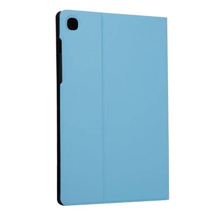 For Samsung Galaxy Tab A7 / T500 Horizontal Flip Elasticity PU + TPU Leather Case with Holder(Blue)-garmade.com