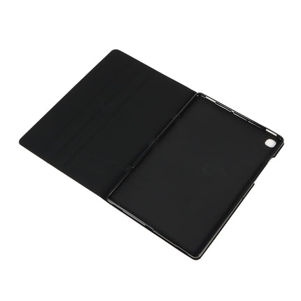 For Samsung Galaxy Tab A7 / T500 Horizontal Flip Elasticity PU + TPU Leather Case with Holder(Blue)-garmade.com