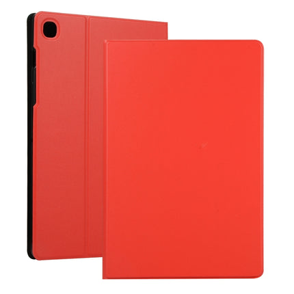 For Samsung Galaxy Tab A7 / T500 Horizontal Flip Elasticity PU + TPU Leather Case with Holder(Red)-garmade.com