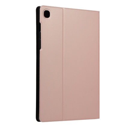 For Samsung Galaxy Tab A7 / T500 Horizontal Flip Elasticity PU + TPU Leather Case with Holder(Rose Gold)-garmade.com