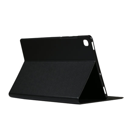 For Samsung Galaxy Tab A7 / T500 Horizontal Flip Elasticity PU + TPU Leather Case with Holder(Black)-garmade.com