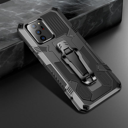 For Samsung Galaxy Note 20 Ultra Machine Armor Warrior Shockproof PC + TPU Protective Case(Black)-garmade.com