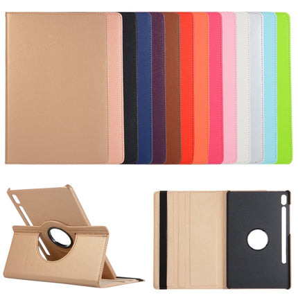 For Samsung Galaxy Tab S8+ / Tab S8 Plus / Tab S7 FE / Tab S7+ / T970 360 Degree Rotation Litchi Texture Flip Leather Case with Holder(Green)-garmade.com