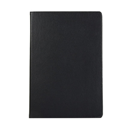 For Samsung Galaxy Tab S8+ / Tab S8 Plus / Tab S7 FE / Tab S7+ / T970 360 Degree Rotation Litchi Texture Flip Leather Case with Holder(Black)-garmade.com