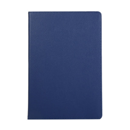 For Samsung Galaxy Tab S8+ / Tab S8 Plus / Tab S7 FE / Tab S7+ / T970 360 Degree Rotation Litchi Texture Flip Leather Case with Holder(Blue)-garmade.com