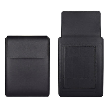 PU05 Sleeve Leather Case Carrying Bag for 15.4 inch Laptop(Black)-garmade.com