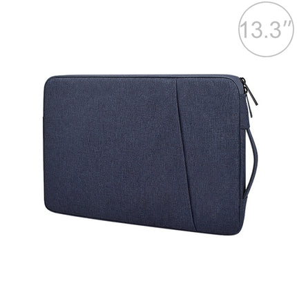ND01D Felt Sleeve Protective Case Carrying Bag (Navy Blue)-garmade.com