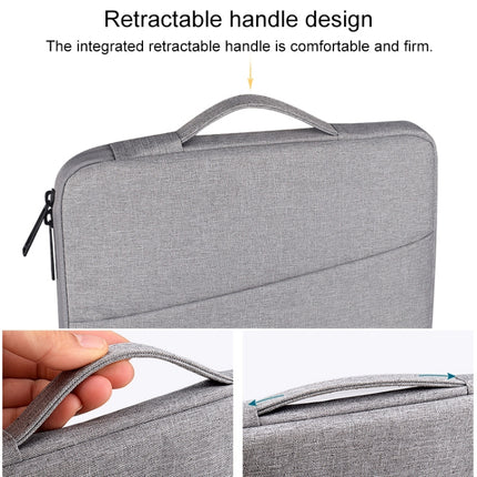 ND01D Felt Sleeve Protective Case Carrying Bag for 14.1 inch Laptop(Grey)-garmade.com