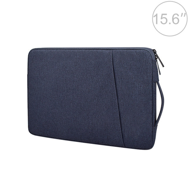 ND01D Felt Sleeve Protective Case Carrying Bag for 15.6 inch Laptop(Navy Blue)-garmade.com