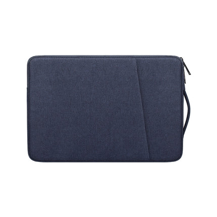 ND01D Felt Sleeve Protective Case Carrying Bag for 15.6 inch Laptop(Navy Blue)-garmade.com