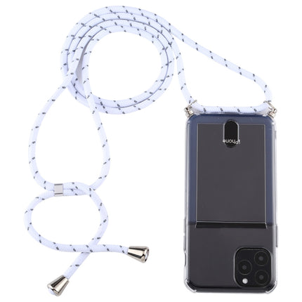 For iPhone 12 Pro Max Transparent TPU Protective Case with Lanyard & Card Slot(Transparent)-garmade.com