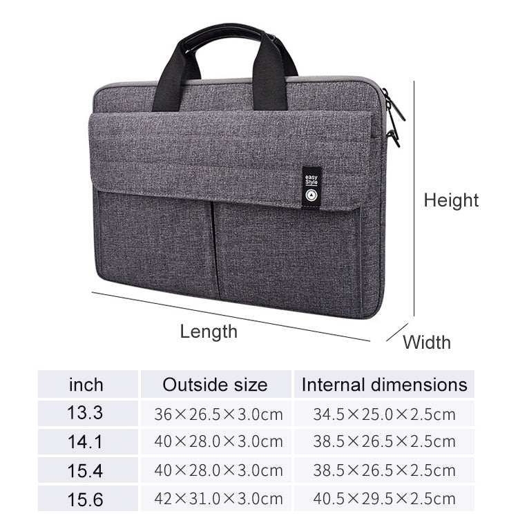 ST08 Handheld Briefcase Carrying Storage Bag without Shoulder Strap (Black)-garmade.com