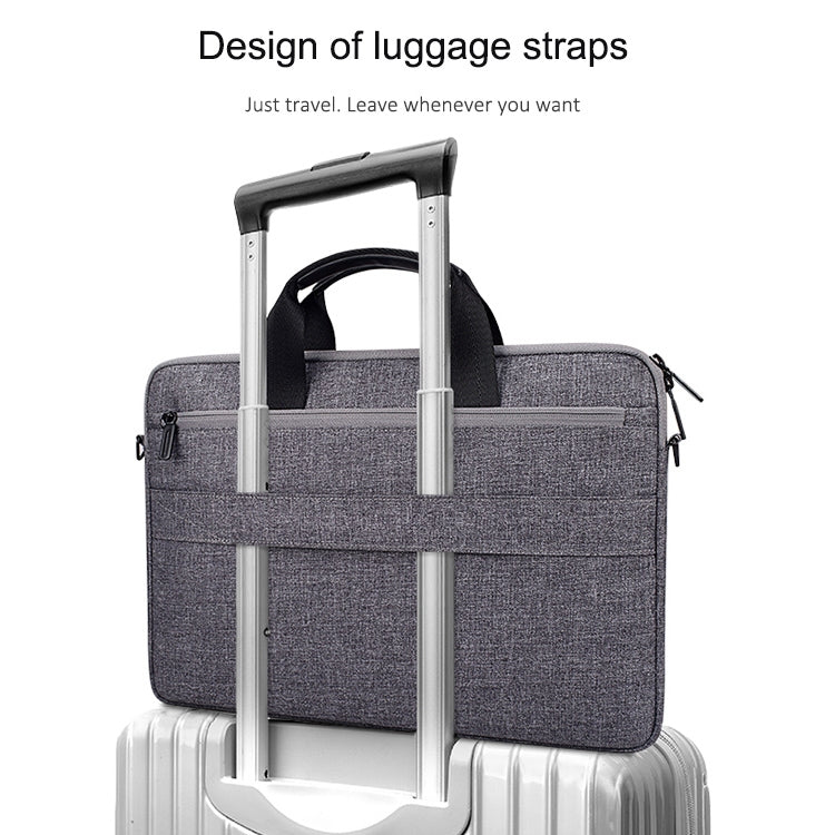 ST08 Handheld Briefcase Carrying Storage Bag without Shoulder Strap (Black)-garmade.com