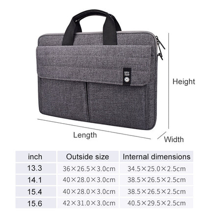 ST08 Handheld Briefcase Carrying Storage Bag without Shoulder Strap (Black)-garmade.com