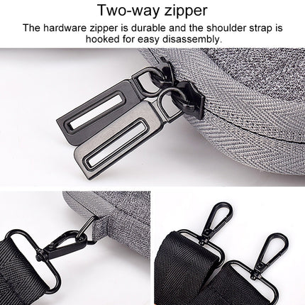 ST08 Handheld Briefcase Carrying Storage Bag with Shoulder Strap (Black)-garmade.com