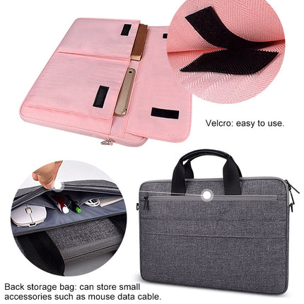ST08 Handheld Briefcase Carrying Storage Bag with Shoulder Strap (Black)-garmade.com