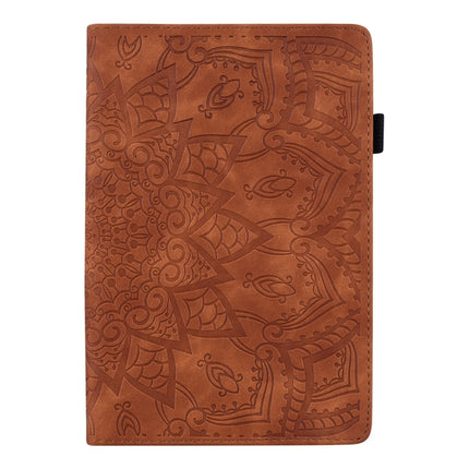 For iPad Air 2022 / 2020 10.9 Calf Texture Embossed Horizontal Flip Leather Case with Holder & Card Slots & Photo Frame(Brown)-garmade.com