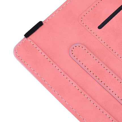 For iPad Air 2022 / 2020 10.9 Calf Texture Embossed Horizontal Flip Leather Case with Holder & Card Slots & Photo Frame(Pink)-garmade.com