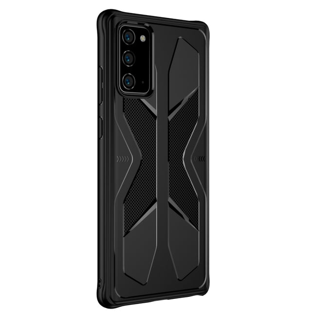 For Samsung Galaxy Note20 Butterfly Shadow Shockproof Rubber TPU Protective Case(Black)-garmade.com