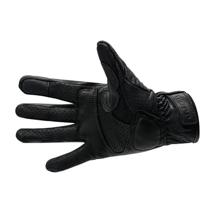WUPP CS-1049A Outdoor Motorcycle Cycling Breathable Leather Full Finger Gloves with Holes, Size:M(Black)-garmade.com