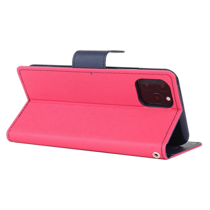 For iPhone 12 / 12 Pro GOOSPERY FANCY DIARY Cross Pattern Horizontal Flip Leather Case with Holder & Card Slots & Wallet(Rose Red)-garmade.com
