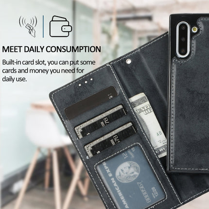 For Samsung Galaxy Note10 Retro 2 in 1 Detachable Magnetic Horizontal Flip TPU + PU Leather Case with Holder & Card Slots & Photo Frame & Wallet(Black)-garmade.com