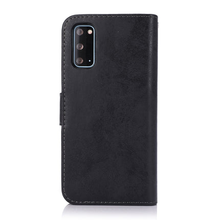 For Samsung Galaxy S20 Retro 2 in 1 Detachable Magnetic Horizontal Flip TPU + PU Leather Case with Holder & Card Slots & Photo Frame & Wallet(Black)-garmade.com