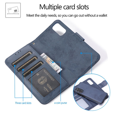 For Samsung Galaxy S20 Retro 2 in 1 Detachable Magnetic Horizontal Flip TPU + PU Leather Case with Holder & Card Slots & Photo Frame & Wallet(Dark Blue)-garmade.com