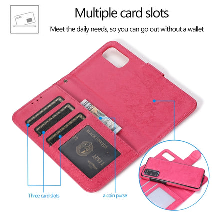 For Samsung Galaxy S20 Retro 2 in 1 Detachable Magnetic Horizontal Flip TPU + PU Leather Case with Holder & Card Slots & Photo Frame & Wallet(Pink)-garmade.com