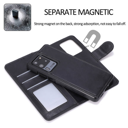 For Samsung Galaxy S20+ Retro 2 in 1 Detachable Magnetic Horizontal Flip TPU + PU Leather Case with Holder & Card Slots & Photo Frame & Wallet(Black)-garmade.com