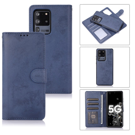 For Samsung Galaxy S20+ Retro 2 in 1 Detachable Magnetic Horizontal Flip TPU + PU Leather Case with Holder & Card Slots & Photo Frame & Wallet(Dark Blue)-garmade.com
