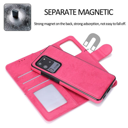 For Samsung Galaxy S20+ Retro 2 in 1 Detachable Magnetic Horizontal Flip TPU + PU Leather Case with Holder & Card Slots & Photo Frame & Wallet(Pink)-garmade.com