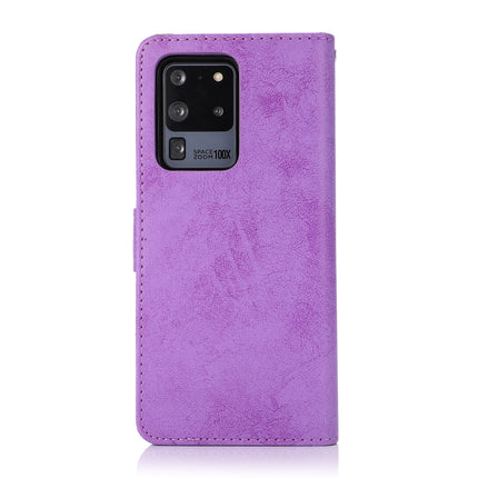 For Samsung Galaxy S20+ Retro 2 in 1 Detachable Magnetic Horizontal Flip TPU + PU Leather Case with Holder & Card Slots & Photo Frame & Wallet(Purple)-garmade.com